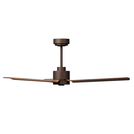 Ventilador de techo con luz Sulion Anne 127cm marrón óxido y madera oscura motor DC — vista 4