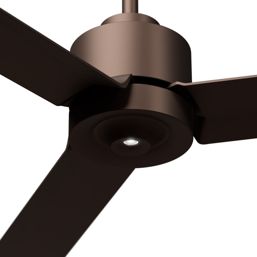 Ventilador de techo con luz Sulion Anne 127cm LED marrón óxido motor DC CCT regulable — vista 2