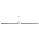 Ventilador de techo con luz Sulion Anne 220cm LED blanco y madera media motor DC CCT 2246840 — vista 3