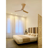 Ventilador de techo Sulion Anne 127cm blanco y madera clara motor DC 2245102 — vista 4