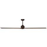 Ventilador de techo con luz Sulion Anne 220cm marrón óxido y madera oscura motor DC — vista 2