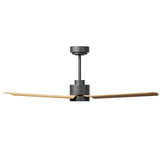 Ventilador de techo con luz Sulion Anne 127cm LED gris grafito y madera media motor DC — vista 3