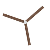 Ventilador de techo con luz Sulion Anne 220cm LED blanco y madera oscura motor DC CCT — vista 3