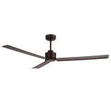Ventilador de techo Sulion Anne 160cm marrón óxido motor DC con mando temporizador 2245935