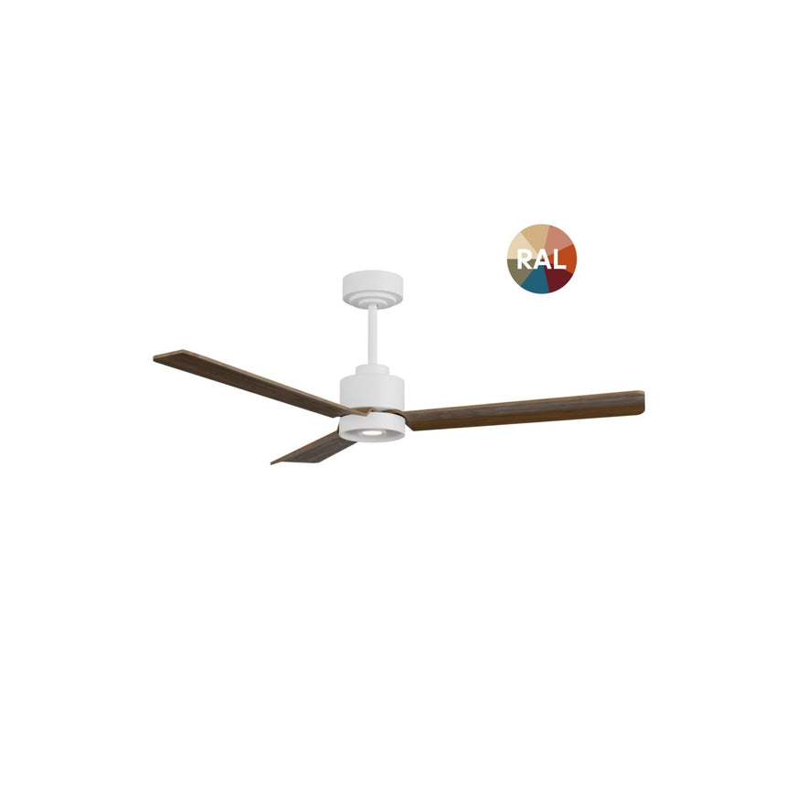 Ventilador de techo con luz Sulion Anne LED madera blanco CCT Ø132cm 2309231