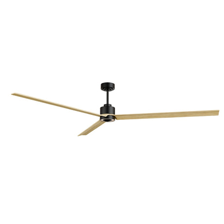 Ventilador de techo Sulion Anne negro, mate, palas madera clara 2246611