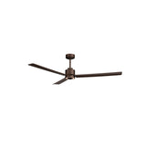 Ventilatore da soffitto con luce Sulion Anne 160cm LED marrone ruggine motore DC CCT dimmerabile 2246178