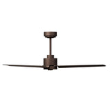 Ventilador de techo con luz Sulion Anne 127cm LED marrón óxido motor DC CCT regulable — vista 3