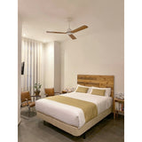 Ventilador de techo Sulion Anne 127cm blanco y madera oscura motor DC — vista 3