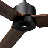 Ventilador de techo con luz Sulion Anne 160cm LED negro y madera oscura motor DC CCT — vista 4