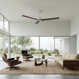 Ventilador de techo Sulion Anne 160cm blanco y madera oscura motor DC — vista 2