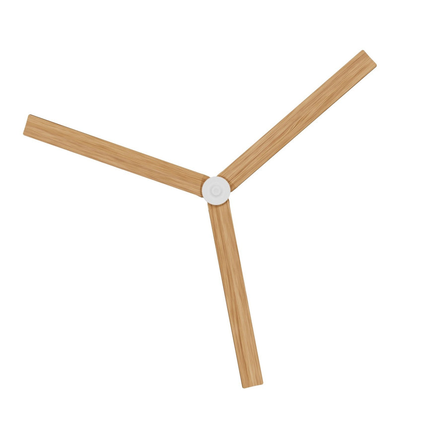 Ventilador de techo con luz Sulion Anne LED madera blanco CCT Ø132cm 2309385