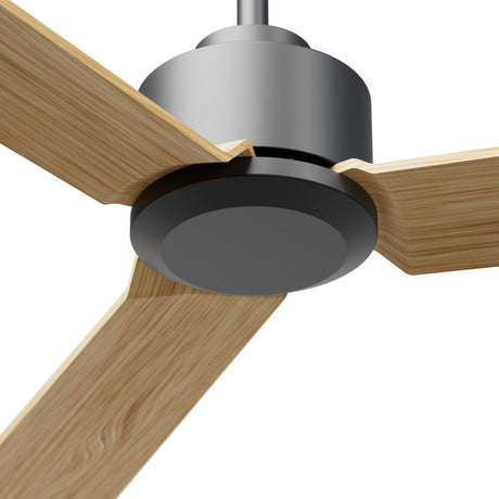 Ventilador de techo Sulion Anne grafito, mate, palas madera clara 2195308