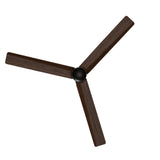 Ventilador de techo con luz Sulion Anne 160cm gris grafito y madera oscura motor DC — vista 4