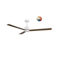 Ventilador de techo con luz Sulion Anne LED madera blanco CCT Ø132cm 2309279