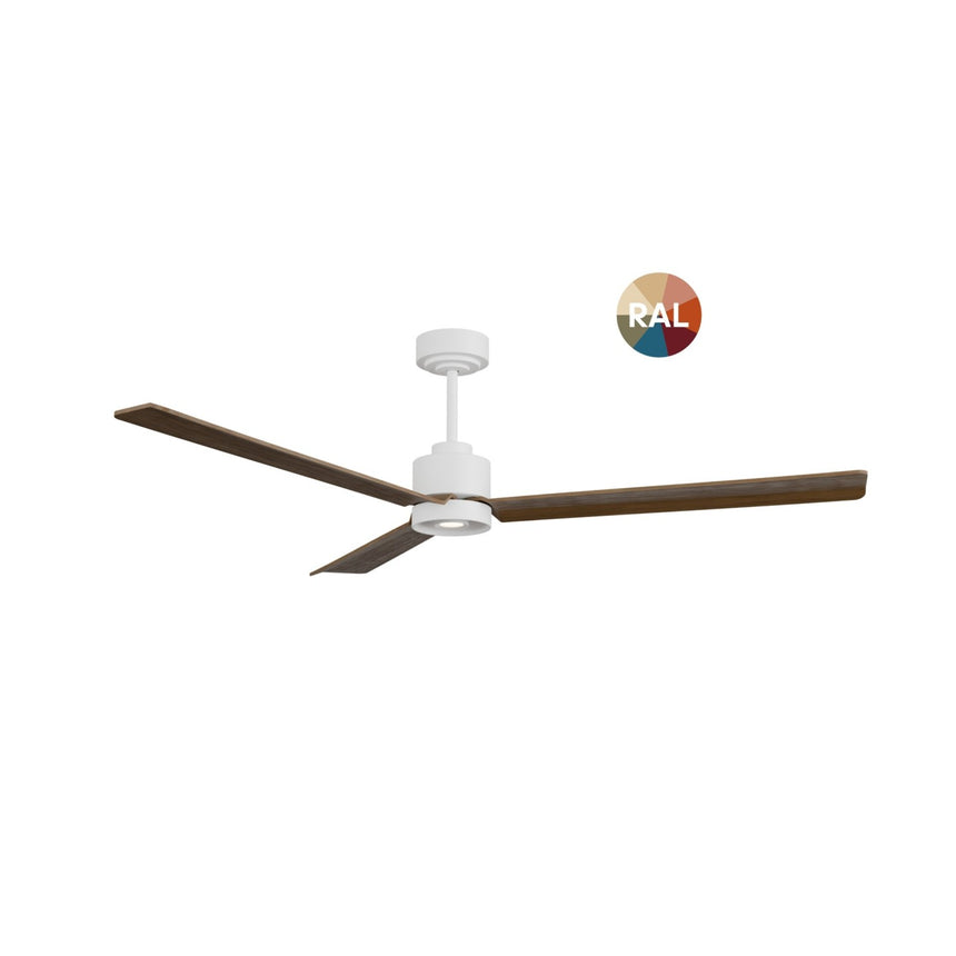 Ventilador de techo con luz Sulion Anne LED madera blanco CCT Ø132cm 2309279