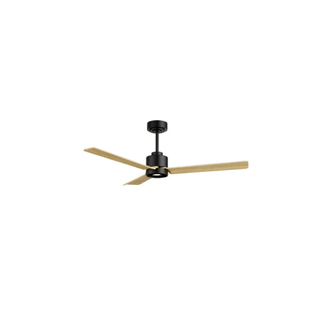 Ventilador de techo Sulion Anne negro, mate, palas madera clara 2245379