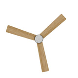 Ventilador de techo con luz Sulion Anne 127cm LED gris grafito y madera clara motor DC — vista 5