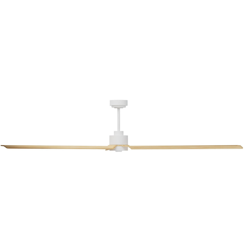 Ventilador de techo con luz Sulion Anne 220cm LED blanco y madera clara motor DC CCT — vista 2