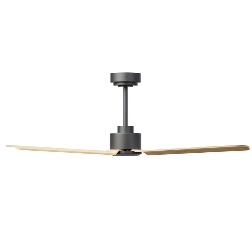 Ventilador de techo Sulion Anne 127cm gris grafito y madera clara motor DC — vista 4