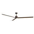 Ventilador de techo Sulion Anne marrón oxidado, mate, palas madera oscura 224846