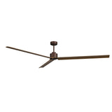 Ventilador de techo Sulion Anne marrón oxidado, mate, palas madera oscura 224846