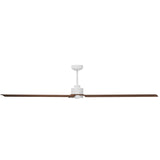 Ventilador de techo con luz Sulion Anne 220cm LED blanco y madera oscura motor DC CCT — vista 2