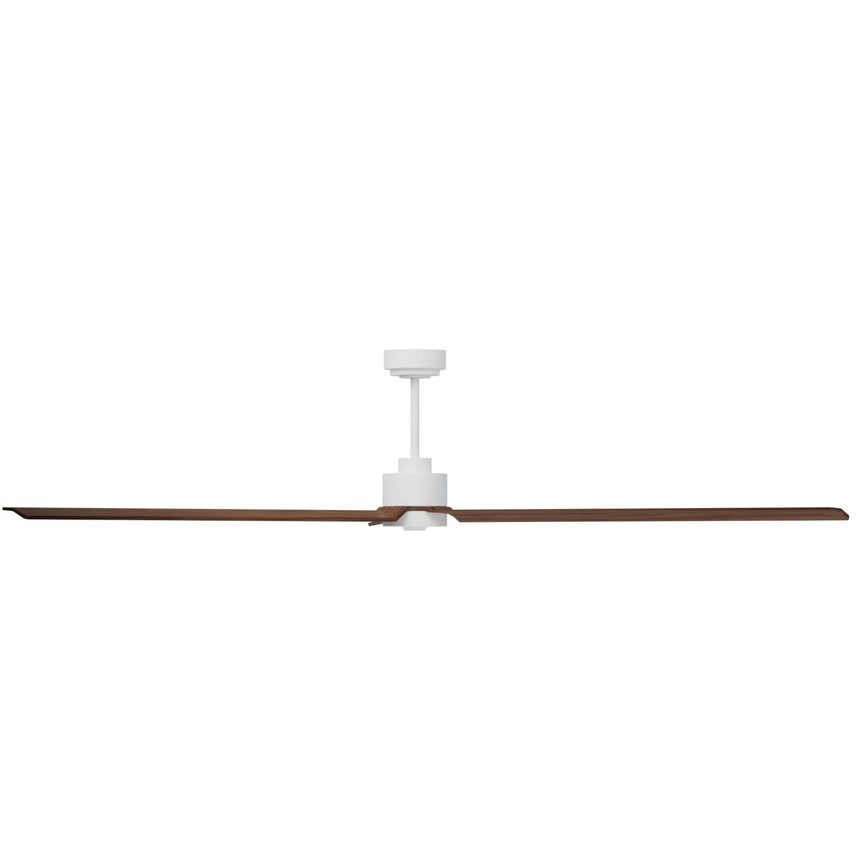 Ventilador de techo con luz Sulion Anne 220cm LED blanco y madera oscura motor DC CCT — vista 2