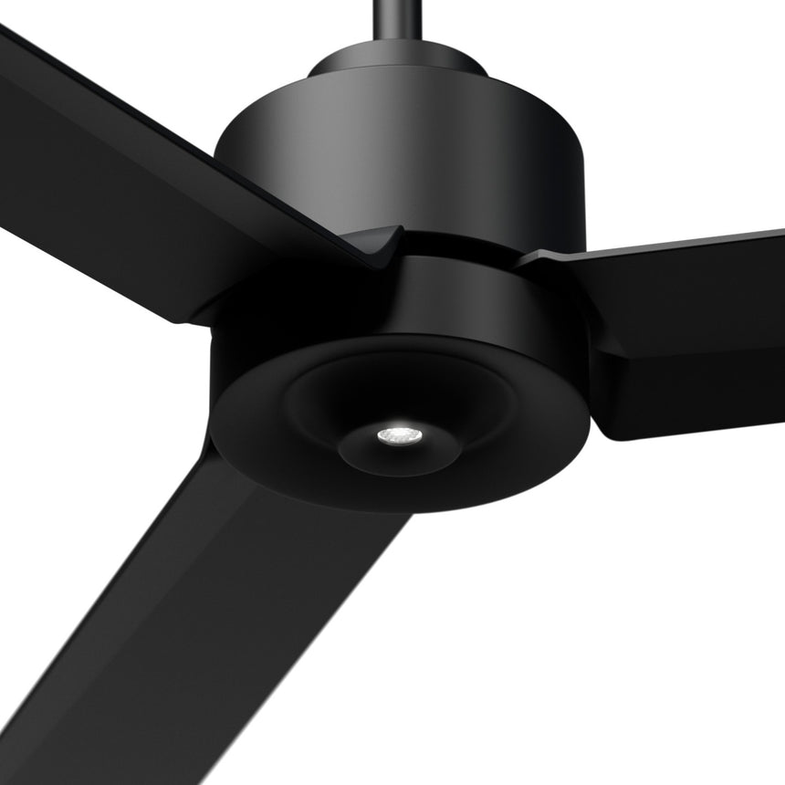 Ventilador de techo con luz Sulion Anne 127cm LED negro motor DC CCT regulable — vista 3