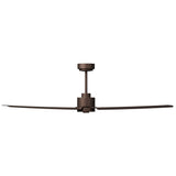 Ventilador de techo con luz Sulion Anne 160cm LED marrón óxido motor DC CCT regulable — vista 3