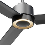 Ventilador de techo con luz Sulion Anne 160cm LED gris grafito motor DC CCT regulable — vista 4