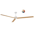 Ventilador de techo con luz Sulion Anne LED madera blanco CCT Ø132cm 2309385