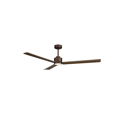 Ventilador de techo Sulion Anne marrón oxidado, mate, palas madera oscura 224726