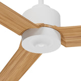 Ventilador de techo con luz Sulion Anne LED madera blanco CCT Ø132cm 2309385