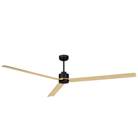 Ventilador de techo Sulion Anne negro, mate, palas madera clara 2308920