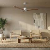 Ventilador de techo con luz Sulion Anne 127cm LED blanco y madera media motor DC CCT — vista 2