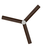 Ventilador de techo con luz Sulion Anne 160cm gris grafito y madera oscura motor DC — vista 4