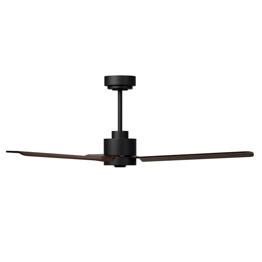 Ventilador de techo con luz Sulion Anne 127cm LED negro y madera oscura motor DC CCT — vista 4
