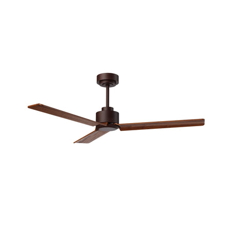 Ventilador de techo Sulion Anne marrón oxidado, mate, palas madera oscura 224630