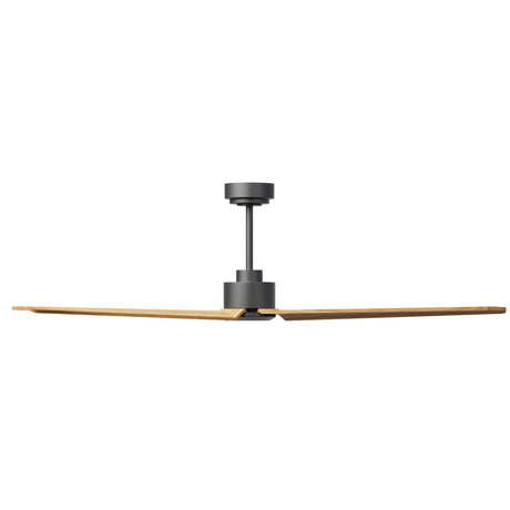Ventilador de techo Sulion Anne 160cm gris grafito y madera media motor DC con mando — vista 2