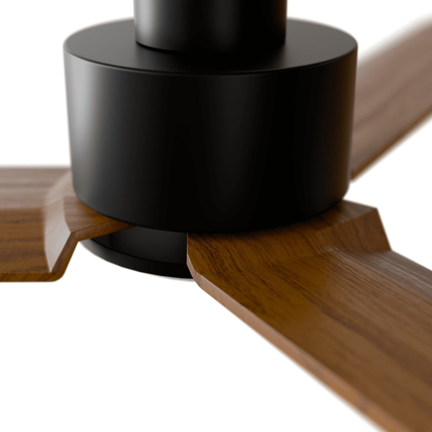 Ventilador de techo Sulion Anne 127cm negro y madera oscura motor DC — vista 4