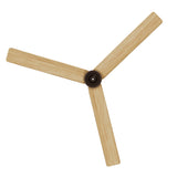 Ventilador de techo con luz Sulion Anne 160cm LED marrón óxido y madera clara motor DC — vista 5