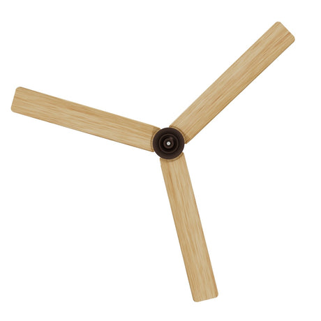 Ventilador de techo con luz Sulion Anne 160cm LED marrón óxido y madera clara motor DC — vista 5
