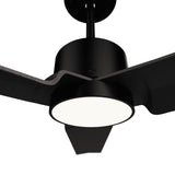Ventilador de techo con luz Sulion Anne 127cm LED negro motor DC CCT regulable — vista 4