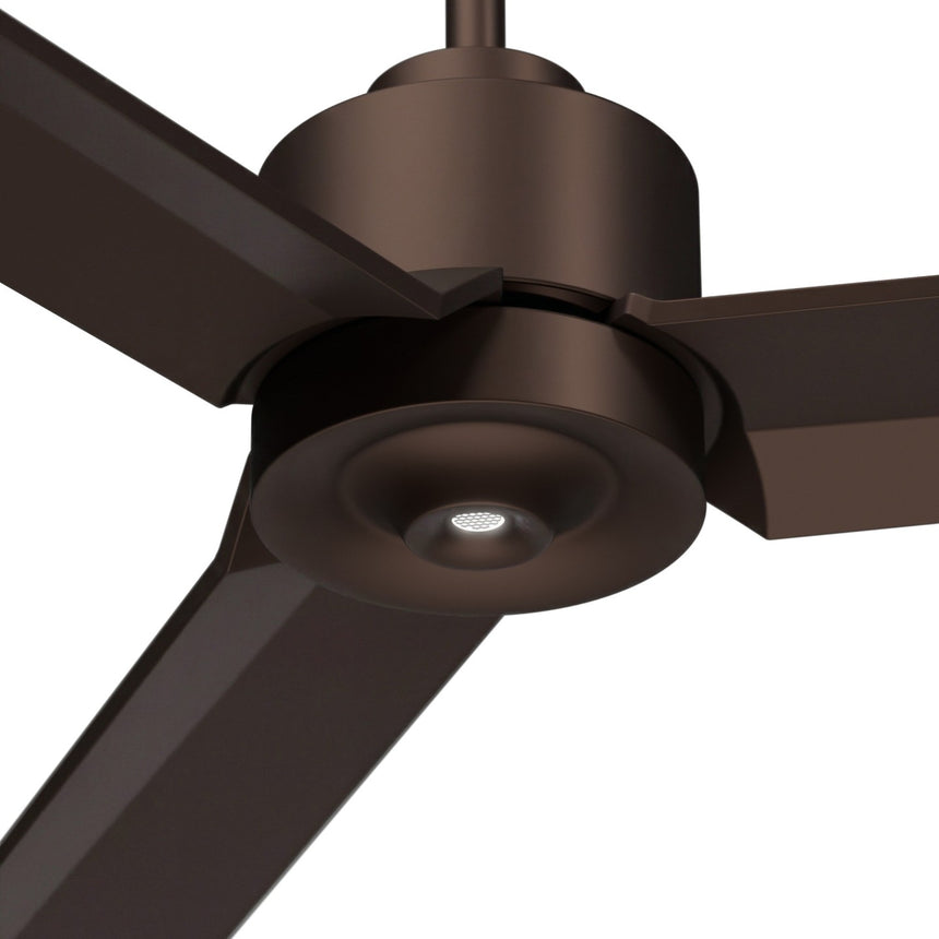 Ventilador de techo con luz Sulion Anne 220cm LED marrón óxido motor DC CCT regulable — vista 4