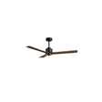 Ventilador de techo Sulion Anne negro, mate, palas madera oscura 2248660