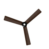 Ventilador de techo con luz Sulion Anne 127cm gris grafito y madera oscura motor DC — vista 5