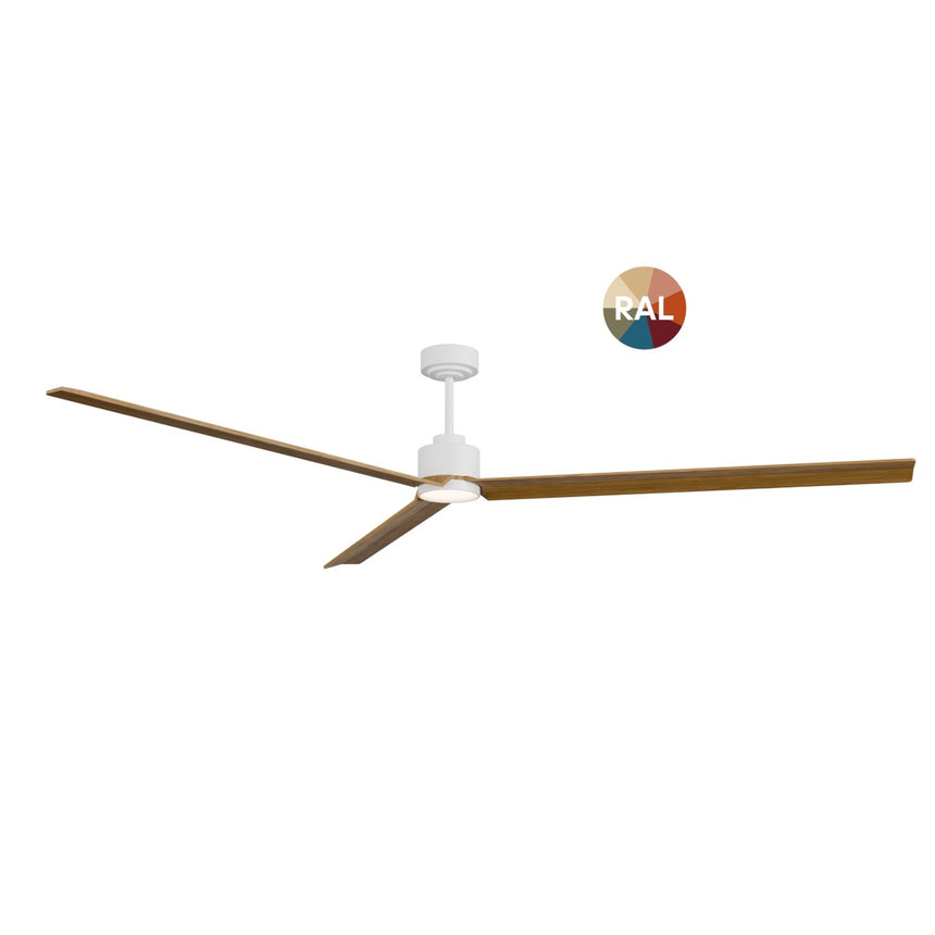 Ventilador de techo con luz Sulion Anne LED madera blanco CCT Ø132cm 2309125