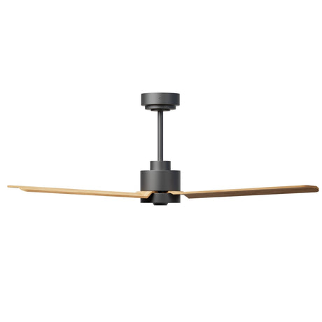 Ventilador de techo con luz Sulion Anne 127cm LED gris grafito y madera media motor DC — vista 3