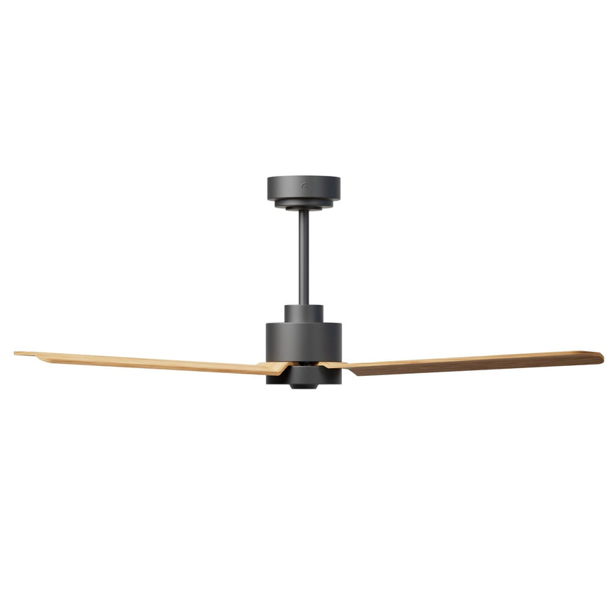 Ventilador de techo con luz Sulion Anne 127cm LED gris grafito y madera media motor DC — vista 3